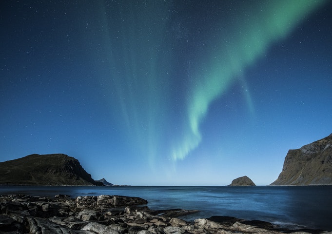 Nordlys over Nord-Norge.